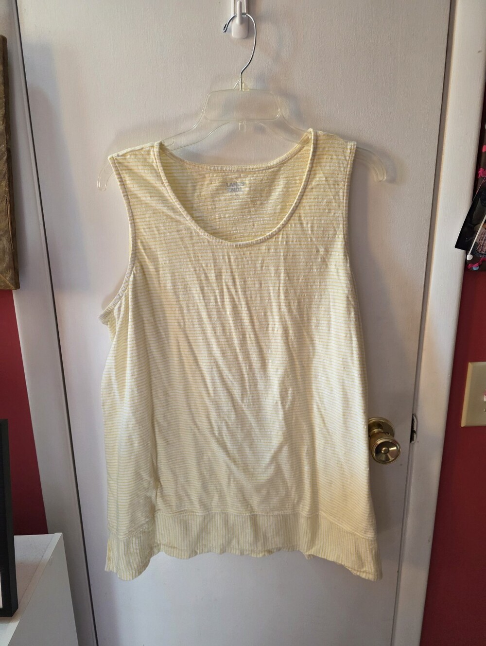 Lands' End Sleeveless Striped Top Size XL